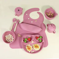 Silicon baby feeding set