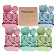 Silicon baby feeding set