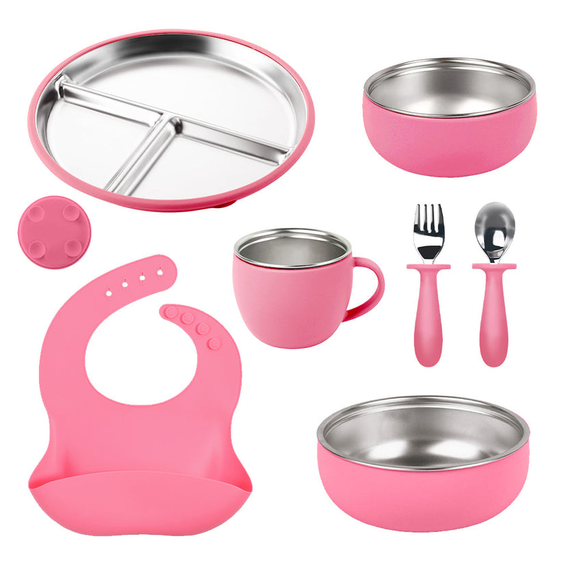 BPA Free Stainless Steel Baby Plate
