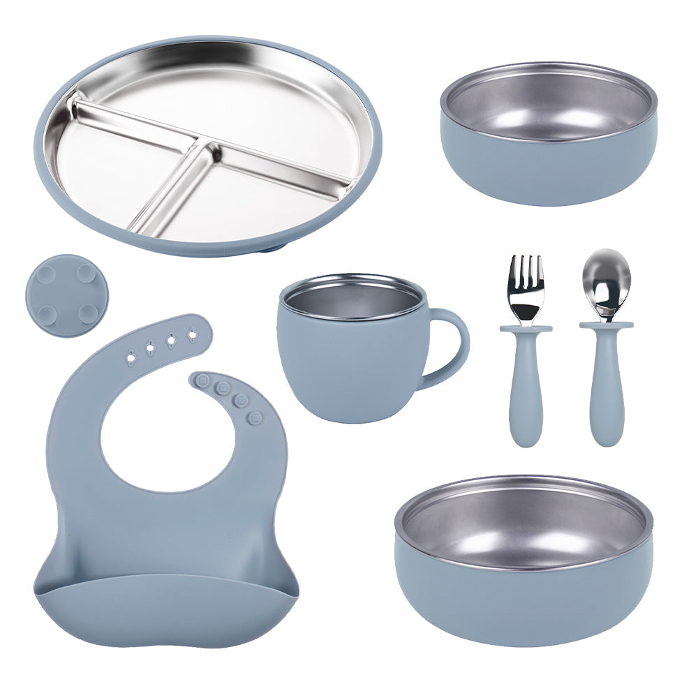 BPA Free Stainless Steel Baby Plate