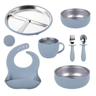 BPA Free Stainless Steel Baby Plate